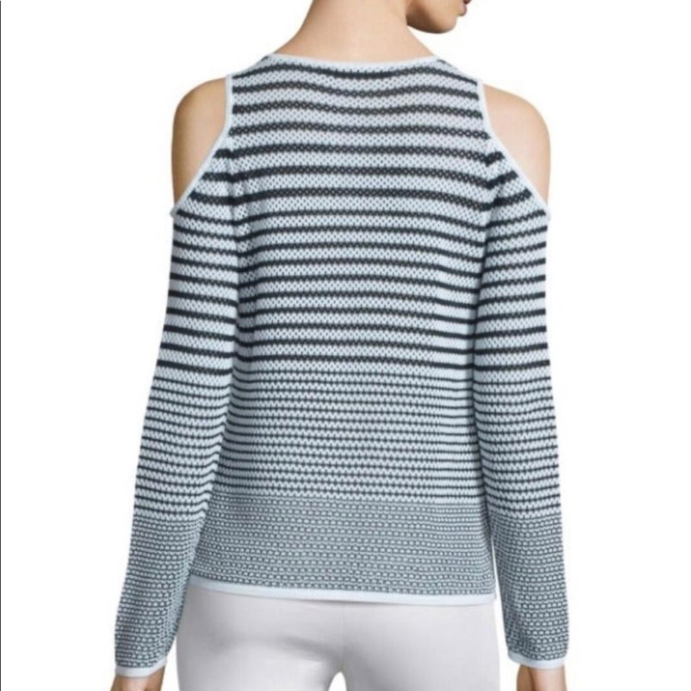 Rag & Bone Quinn Striped Cold-Shoulder Sweater - Picture 2 of 3